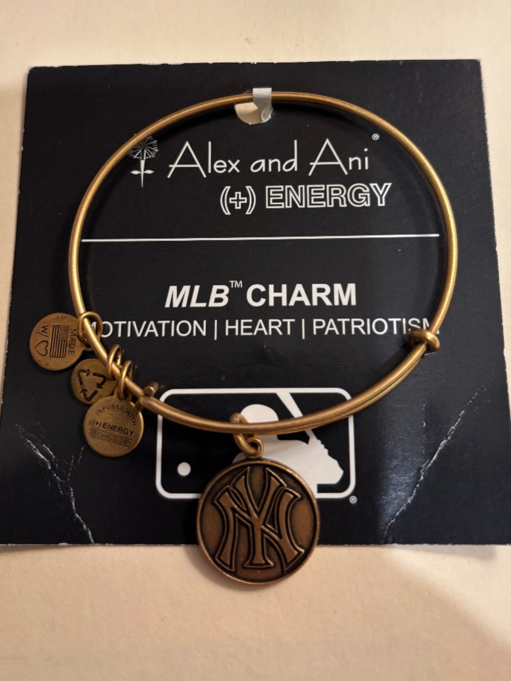 ALEX AND ANI - NY YANKEES BRONZE BRACELET